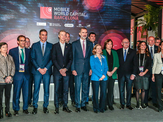 Открытие всемирного конгресса мобильных технологий в Барселоне, 25 февраля 2019 года