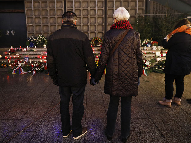 Мемориал на месте теракта на Рождественской ярмарке в Берлине, 2018 год