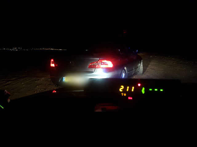 К северу от Эйлата задержан водитель-бедуин, ехавший на скорости 211 км/ч  