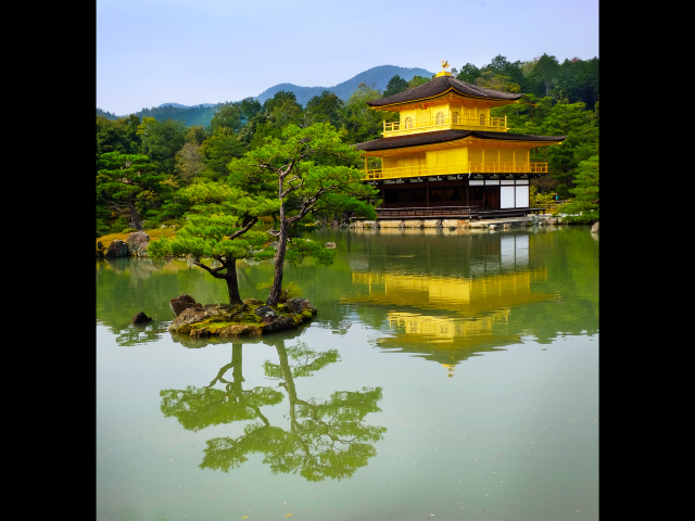 Золотой павильон, Киото, Япония