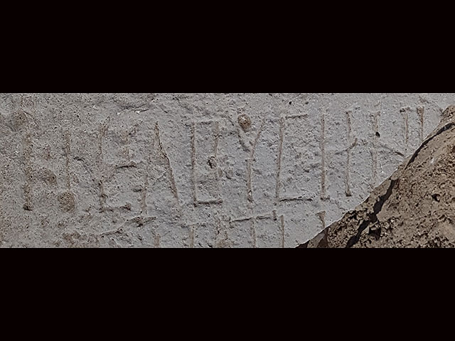 На раскопках в развалинах Халуцы впервые найдена надпись с названием города