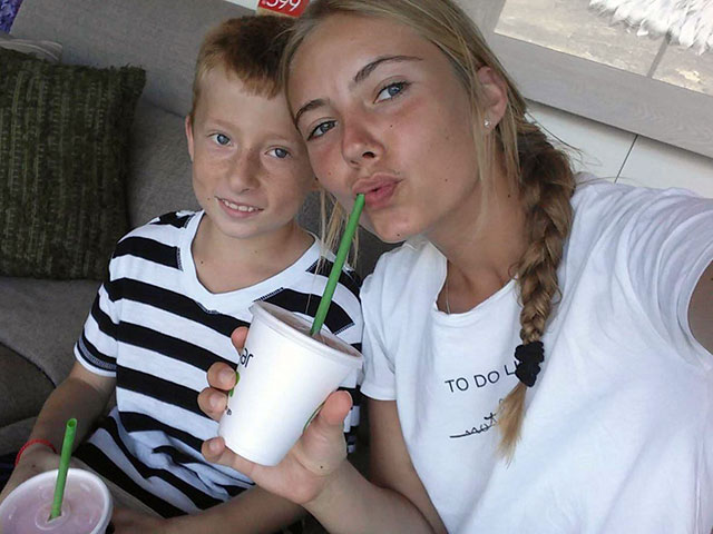 Ульяна Фридрих с племянником