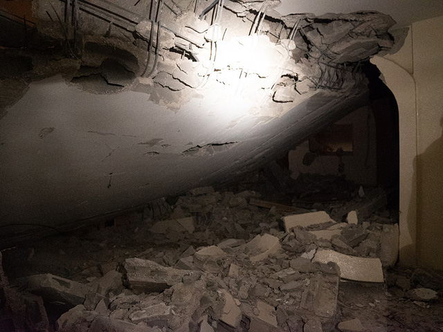 Разрушение квартиры террориста-убийцы Салаха Баргути
