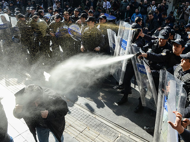 Акция протеста в Анкаре в 2016 году