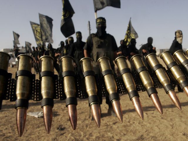 Боевики "Бригад Эль-Кудса" ("Исламский джихад") в Газе   