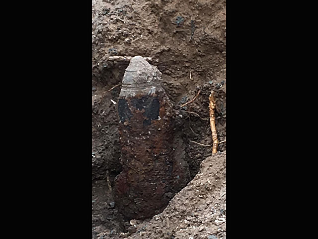На стройке в Тель-Авиве обнаружен старый неразорвавшийся снаряд 