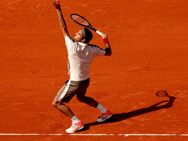 Роджер Федерер вышел в четвертьфинал Открытого чемпионата Франции