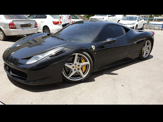 Полиция конфисковала у жителя Байяды, лишенного прав, Ferrari стоимостью 1,3 млн шекелей  