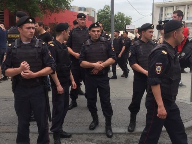Во время марша в Москве. 12 июня 2019 года
