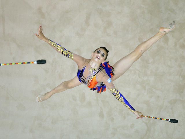 Художественная гимнастика. Линой Ашрам - двукратная чемпионка Европейских игр