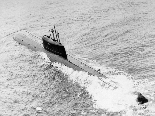 Подводная лодка "Комсомолец" в 1986 году