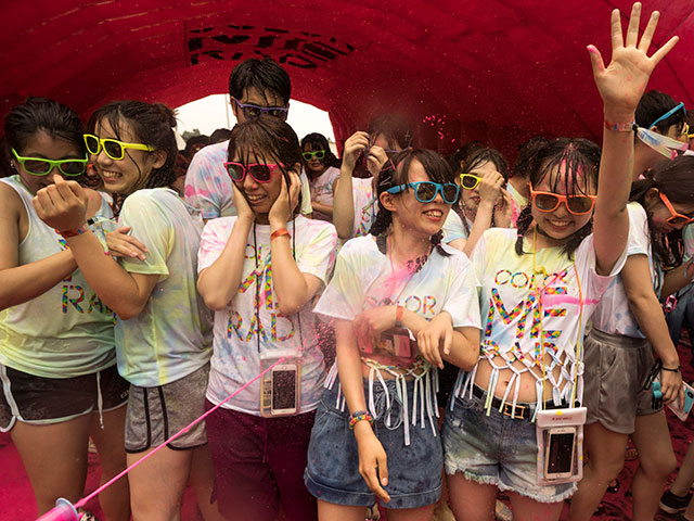 Фестиваль "Color Me Rad" в Токио