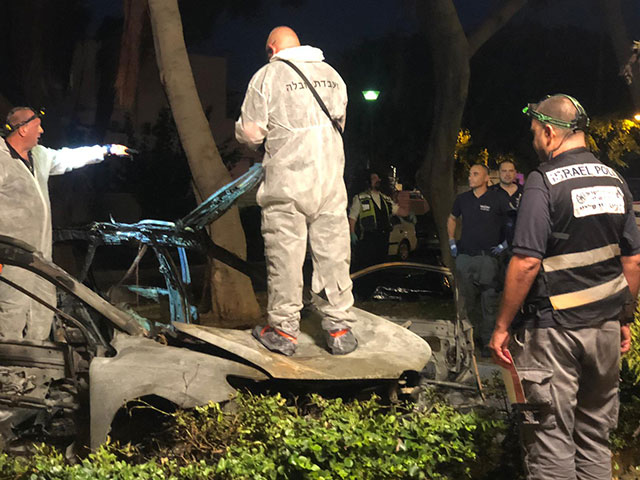 На месте происшествия  в Тель-Авиве. 24 июля 2019 года
