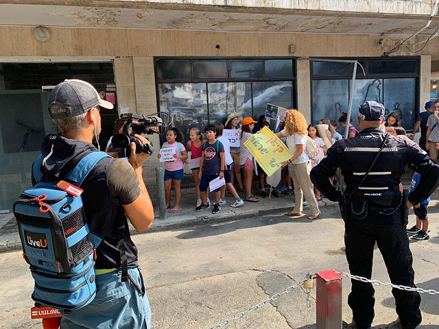 Акция протеста против высылки филиппинских детей. Тель-Авив, 28 июля 2019 года