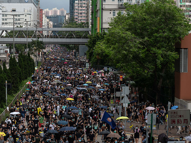 Акция протеста в Гонконге