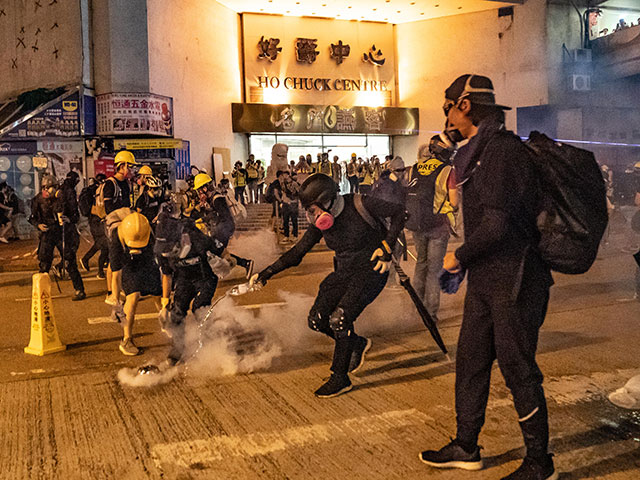 Акция протеста в Гонконге