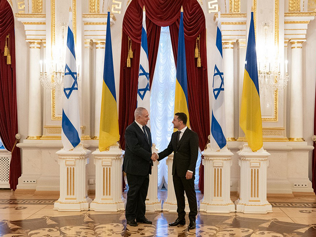 Владимир Зеленский  и Биньямин Нетаниягу в Киеве, 19 августа 2019 года