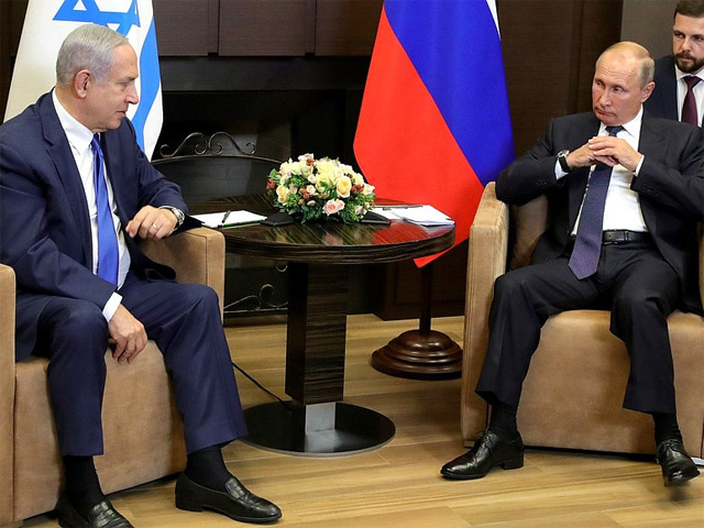 Биньямин Нетаниягу и Владимир Путин. Сочи, 12 сентября 2019 года