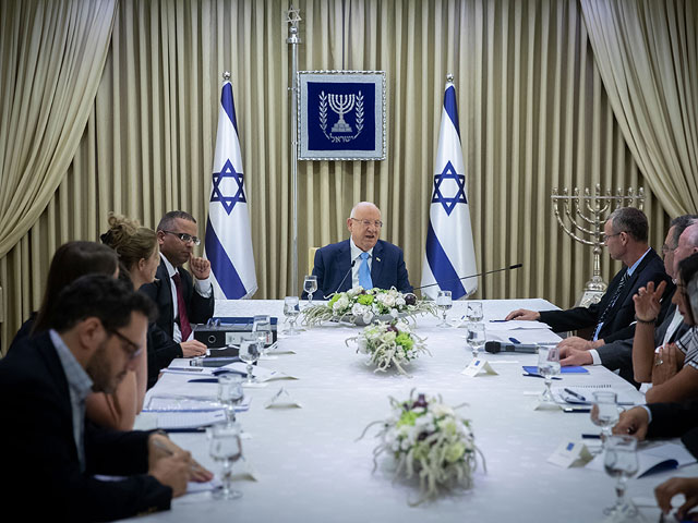 Реувен Ривлин на встрече с делегацией "Ликуд"