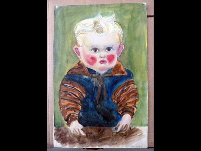 "Child At A Table" Отто Грибеля из коллекции, обнаруженной в квартире сына Хильдебранда Гурлитта