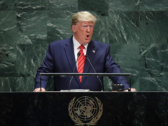 Дональд Трамп на заседании генассамблеи ООН. Нью-Йорк, 24 сентября 2019 года