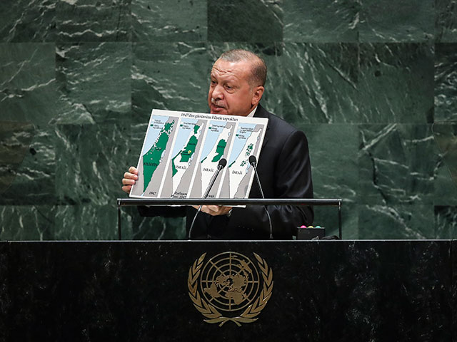 Реджеп Тайип Эрдоган на генассамблее ООН, сентябрь 2019 года
