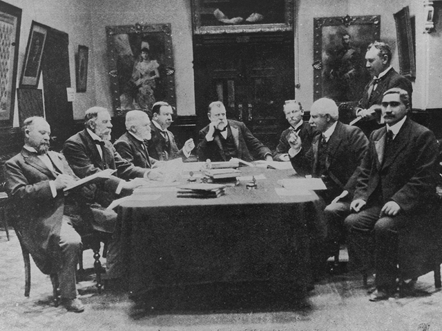 Премьер-министр Новой Зеландии Ричард Джон Седдон и кабинет правительства, 1906 год