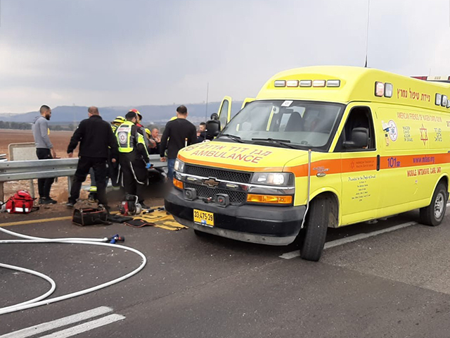 На севере Израиля разбился мотоциклист, пострадавший эвакуирован на вертолете