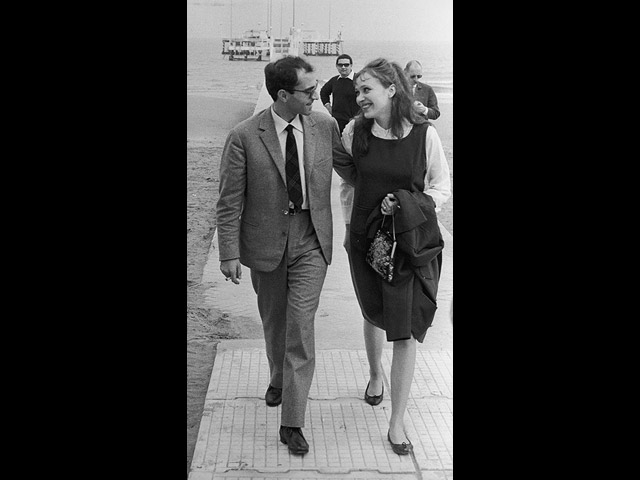 Анна Карина и Жан-Люк Годар в 1963-м