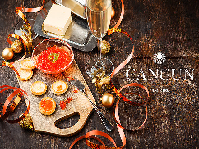 Новогодние скидки на красную икру Peter Pan и другие деликатесы в "Канкун"