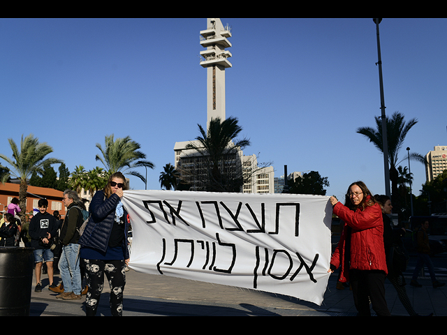 Пираты и черепахи против "Левиатана": акция эко-протеста в Тель-Авиве. Фоторепортаж
