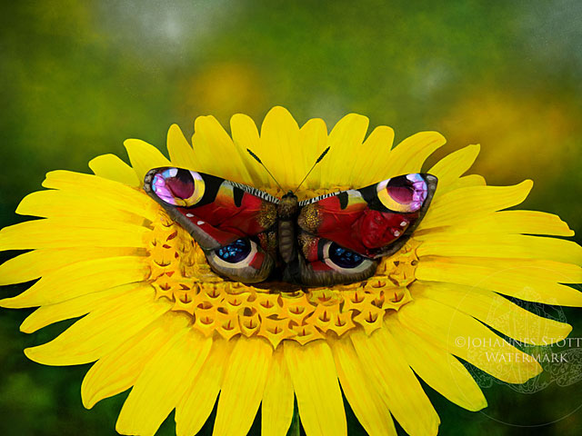 "Бабочка" Стоттера: невероятная иллюзия с помощью обнаженного тела