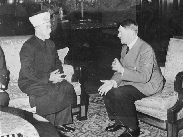 Хадж-Амин аль-Хусейни и Адольф Гитлер в 1941-м году