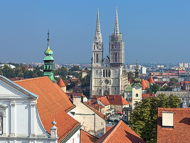 Загребский собор до землетрясения