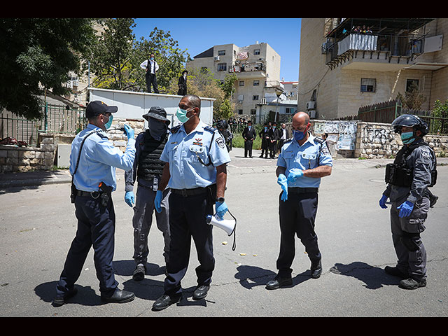 Коронавирусный протест "харедим" в Бейт-Шемеше
