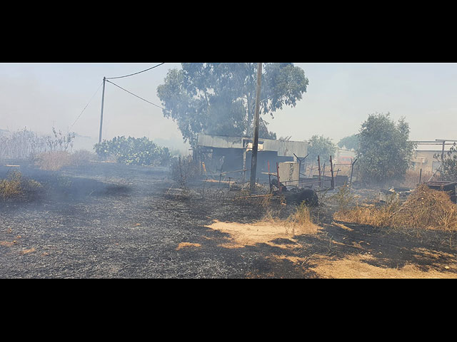 Пожар в Рахате, жители нескольких домов эвакуированы