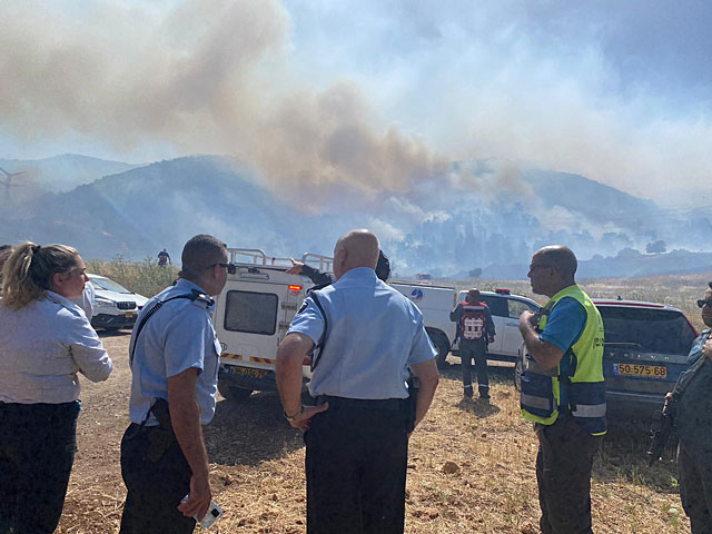 В районе Кирьят-Тивона возник лесной пожар
