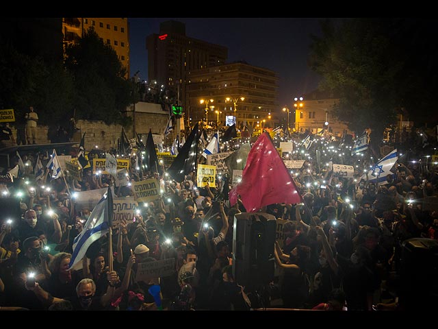 Протест в Иерусалиме: против Нетаниягу и действий правительства. Фоторепортаж