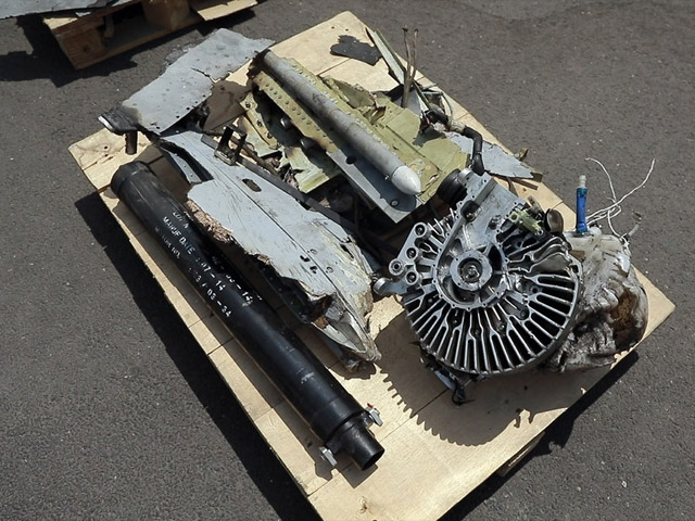 Министерство обороны Армении распространило фотографию барражирующего боеприпаса SkyStriker (производства израильской компании Elbit Systems)
