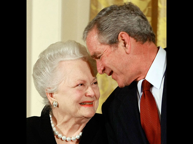 С Президентом США Джорджем Бушем, 2008 год