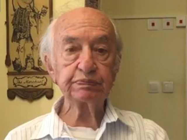 Давид Таубкин, бывший узник Минского гетто, проживающий в Израиле