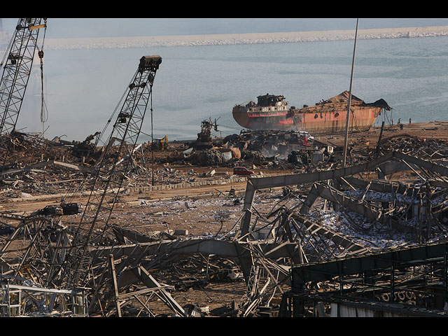 Порт Бейрута после мощнейшего взрыва. Аэрофотосъемка и спутниковые снимки