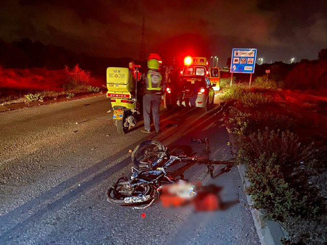 В Ашкелоне автомобиль насмерть сбил велосипедиста