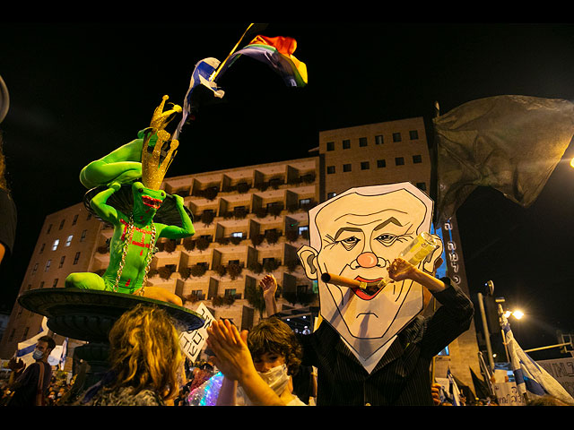 Акция протеста противников Нетаниягу. Фоторепортаж из Иерусалима