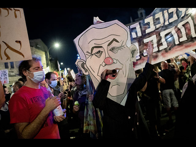 Акция протеста противников Нетаниягу. Фоторепортаж из Иерусалима