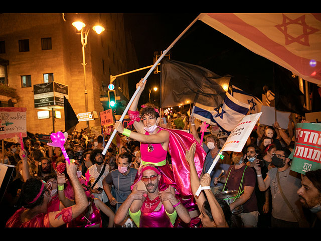 Акция протеста противников Нетаниягу. Фоторепортаж из Иерусалима