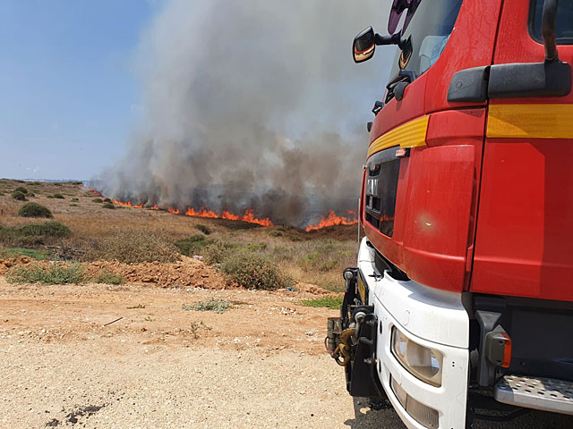 Возле Ор а-Нер "огненным террором" уничтожено 2 тысячи дунамов растительности