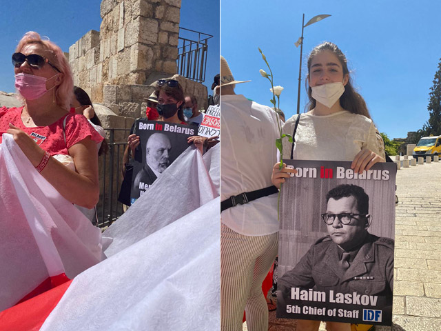 Около Стены Плача в Иерусалиме состоялась акция в поддержку Беларуси