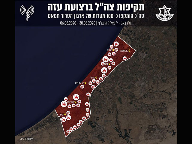 За 19 ночей ЦАХАЛ атаковал более 100 объектов ХАМАСа в секторе Газы