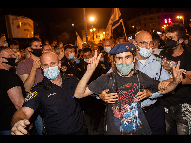 Субботние акции протеста против Нетаниягу. Фоторепортаж